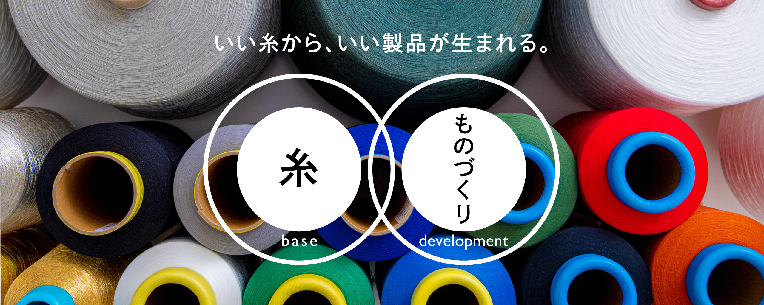 いい糸から、いい製品が生まれる。糸×ものづくり